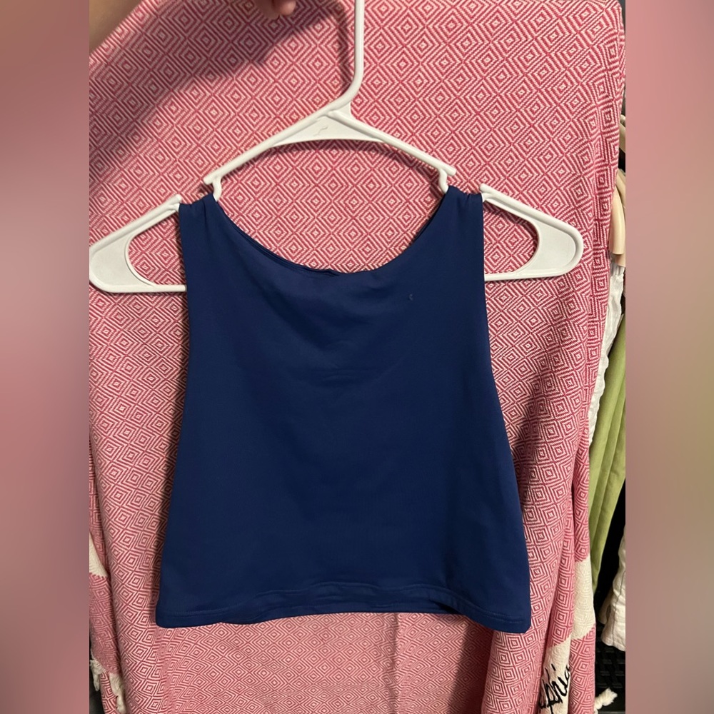NWT royal blue high neck athletic tank top